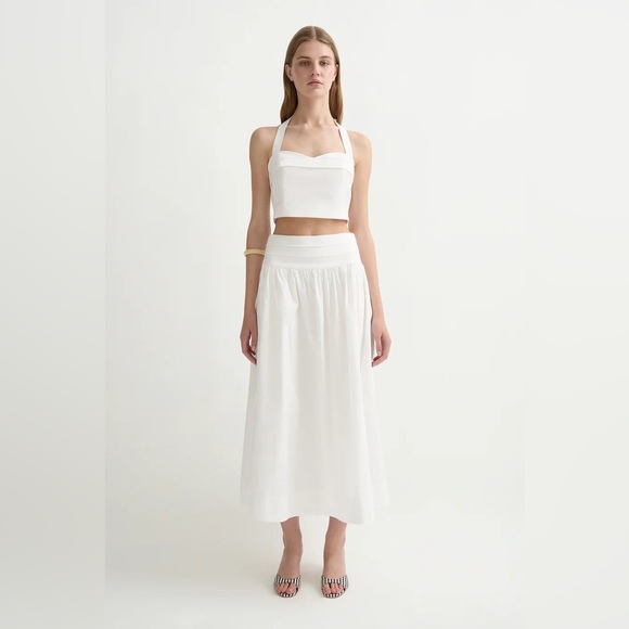 POSSE RUE HALTER TOP - Cream - Picture 2 of 12